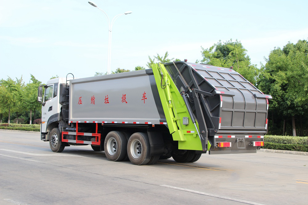 國六18立方東風天龍后雙橋 壓縮垃圾車